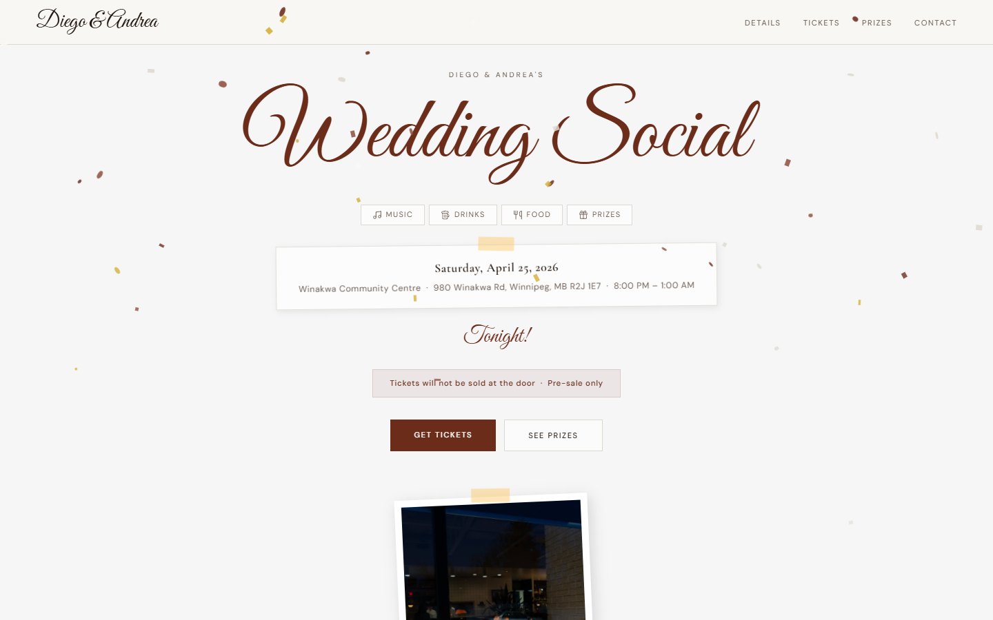 Diego & Andrea — site screenshot
